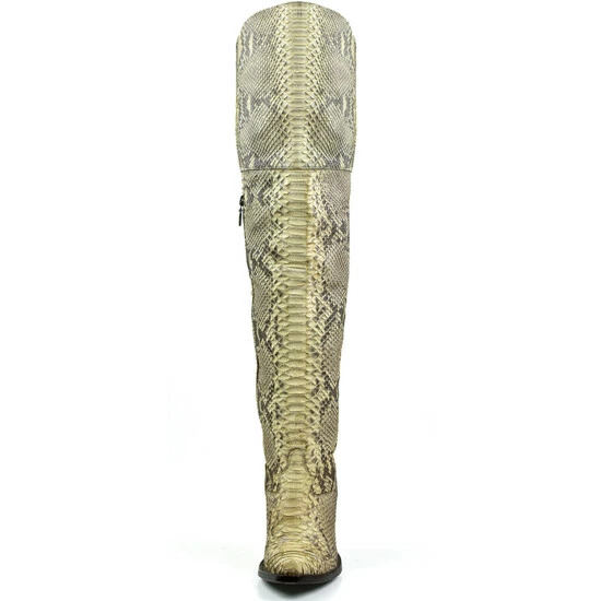 Wholesale π― Dan Post π© Women's Natural Python Exotic Tall Western Boot - Snip Toe π - Image 4