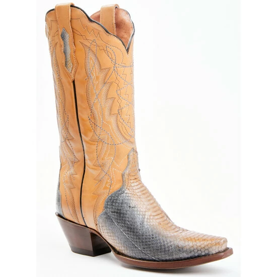 Best deal π Dan Post π© Women's Zacatecas Exotic Watersnake Western π₯Ύ Boots - Snip Toe Beige/khaki π