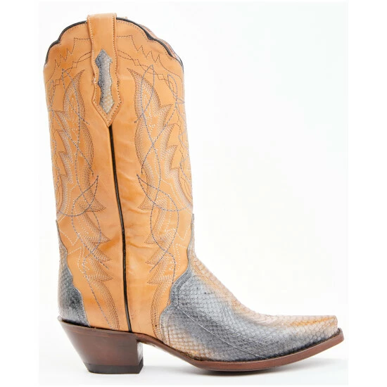 Best deal π Dan Post π© Women's Zacatecas Exotic Watersnake Western π₯Ύ Boots - Snip Toe Beige/khaki π - Image 2